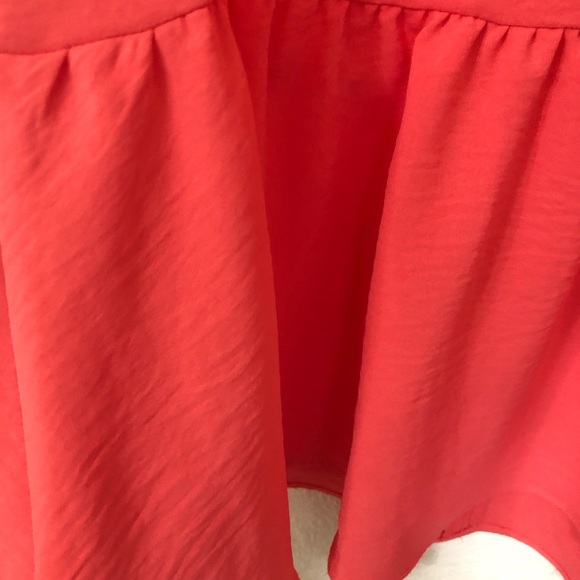 DKNY orange flutter sleeve flounce hem knee loose fit feminine dress Size‎ 4 new - Picture 6 of 16